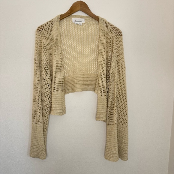 Anthropologie Juliet Cropped Cardigan Boho Bolero - Picture 1 of 8